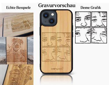 INDIVIDUELL iPhone 14 Bambus-Kunststoff